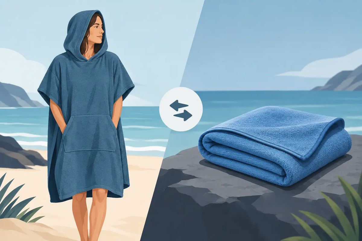 Ullponcho versus mikrofiberhåndkle - hva passer?