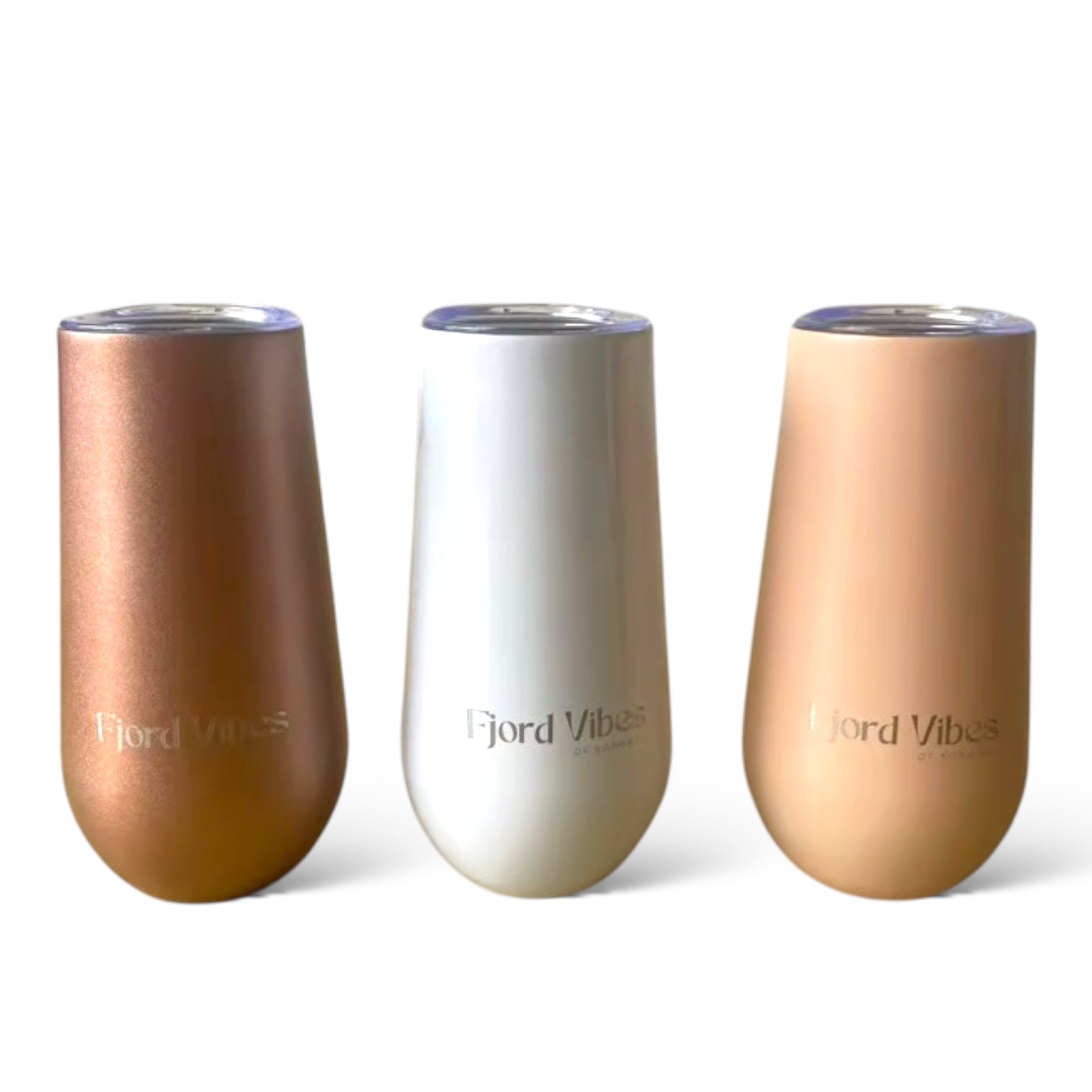 Fjord Vibes prosecco vin termokopp i ulike farger