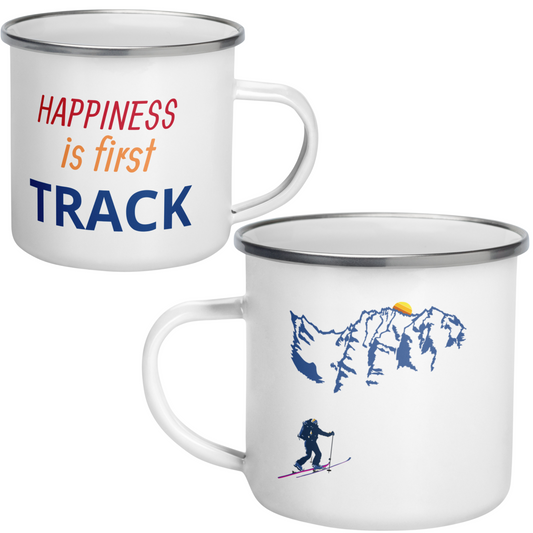 Happiness is first track randonee ski turkopp