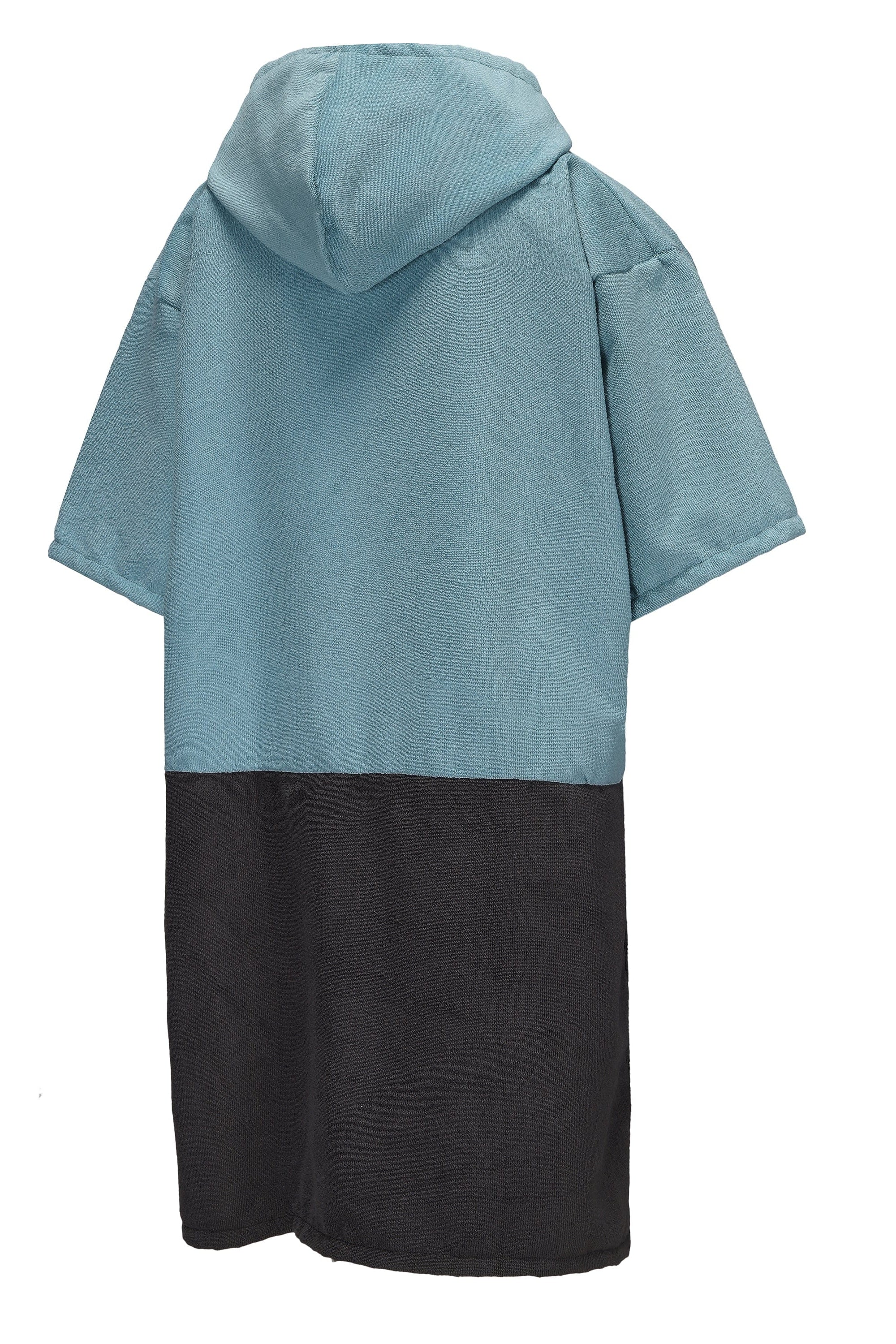 Poncho til isbading Salty but Sweet™ FjordRobe skifteponcho i miljøvennlig microfiber, FjordVibes Glacier-blå / grå - DoUdare