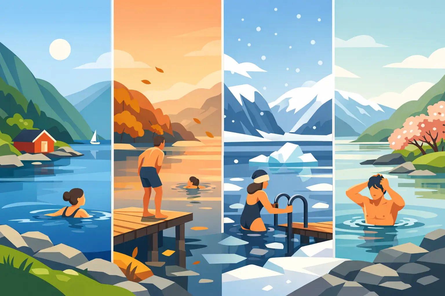 Guide til bading i fjord for alle årstider