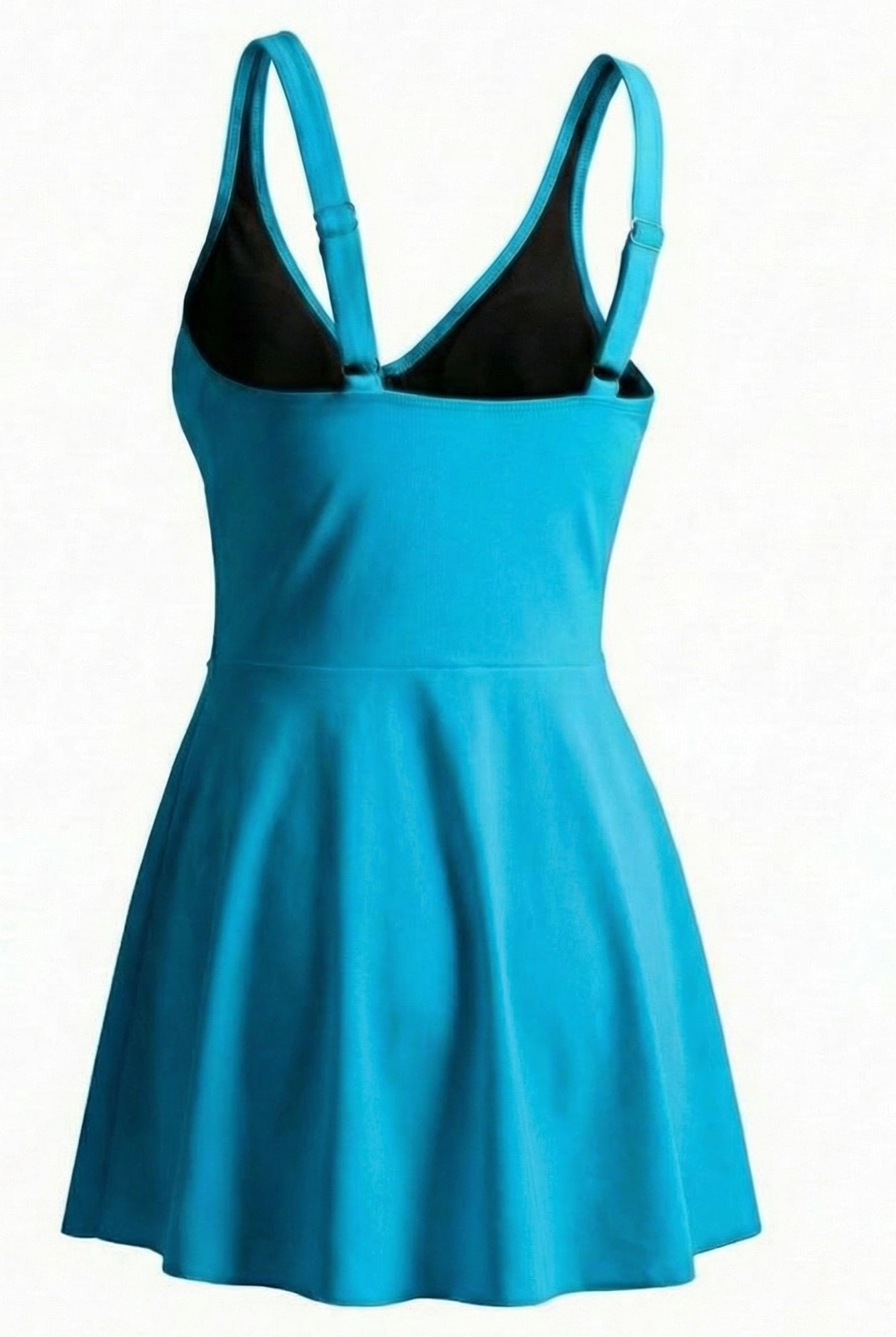 Turkis marilyn badekjole fra fjordvibes - DoUdare flytende ghost-modell av kjolen sett bakfra