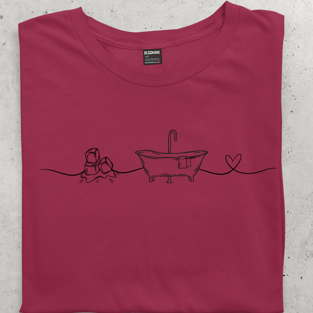 I Love Ice Bath Tee dame - DoUdare