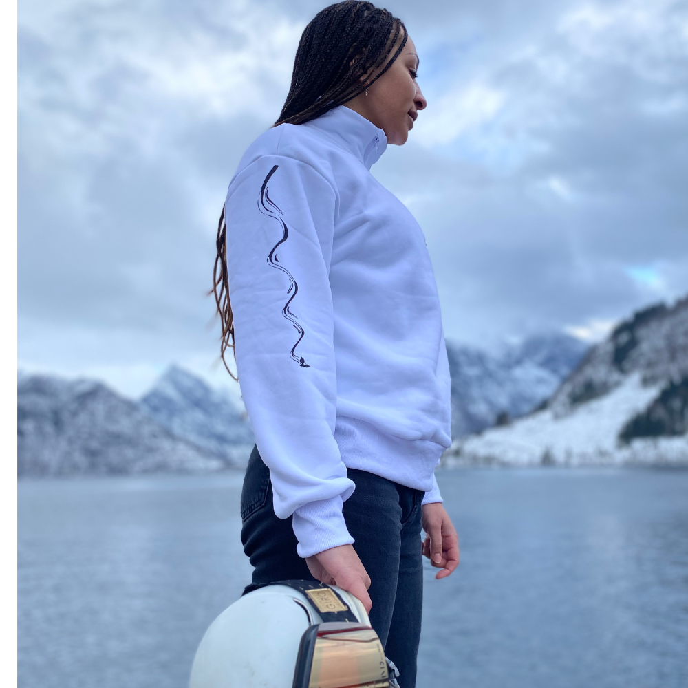 NYHET PLAYER Afterski Sweatshirt - Hvit - DoUdare