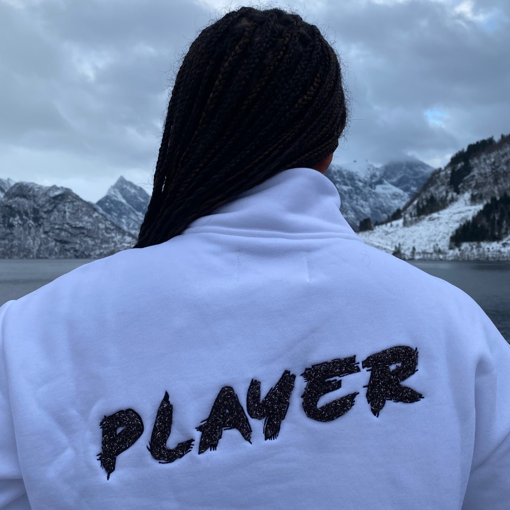 NYHET PLAYER Afterski Sweatshirt - Hvit - DoUdare