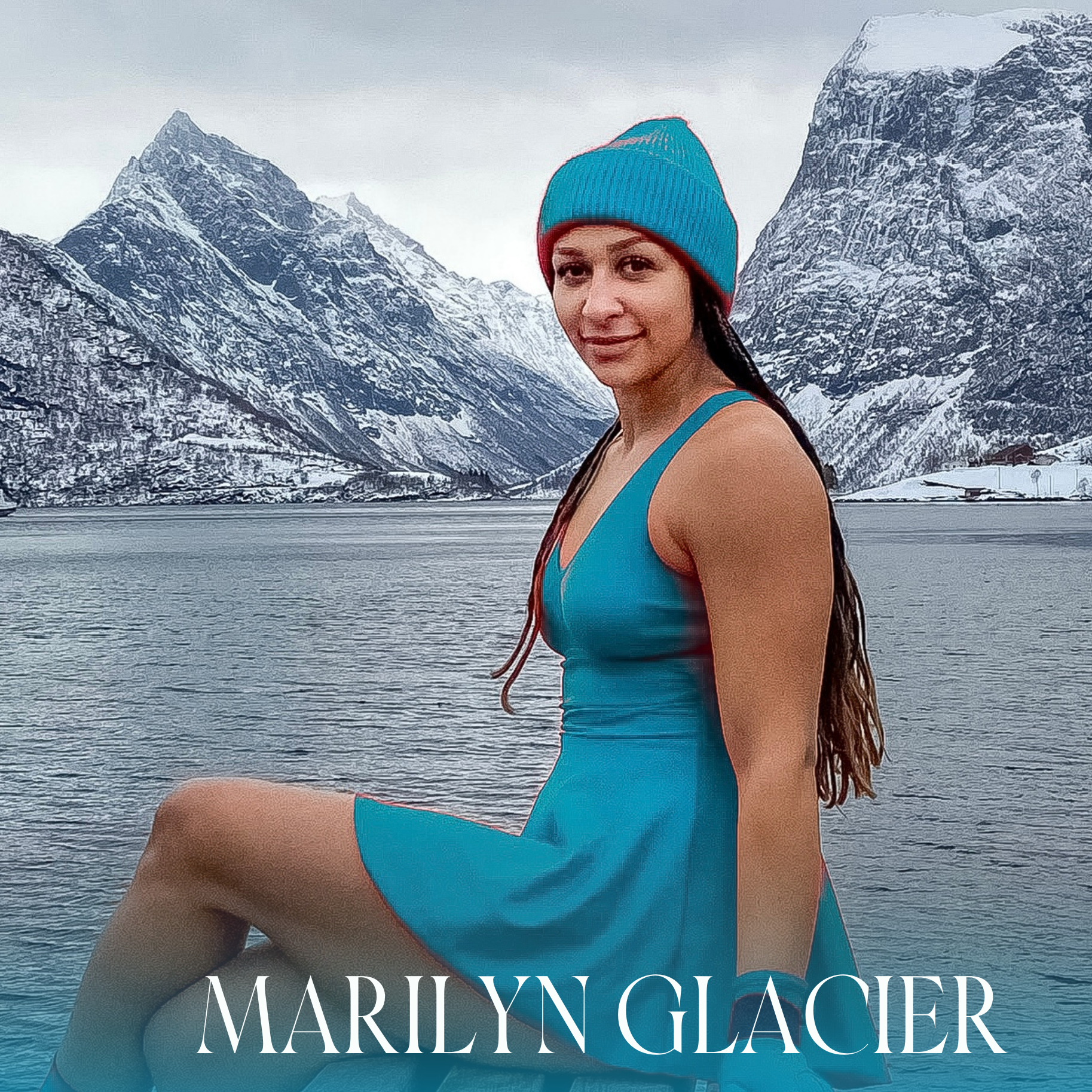 Marilyn - Fjord Vibes badekjole Glacier💙 LOW CUT - Kommer rett over påske 💙 - DoUdare