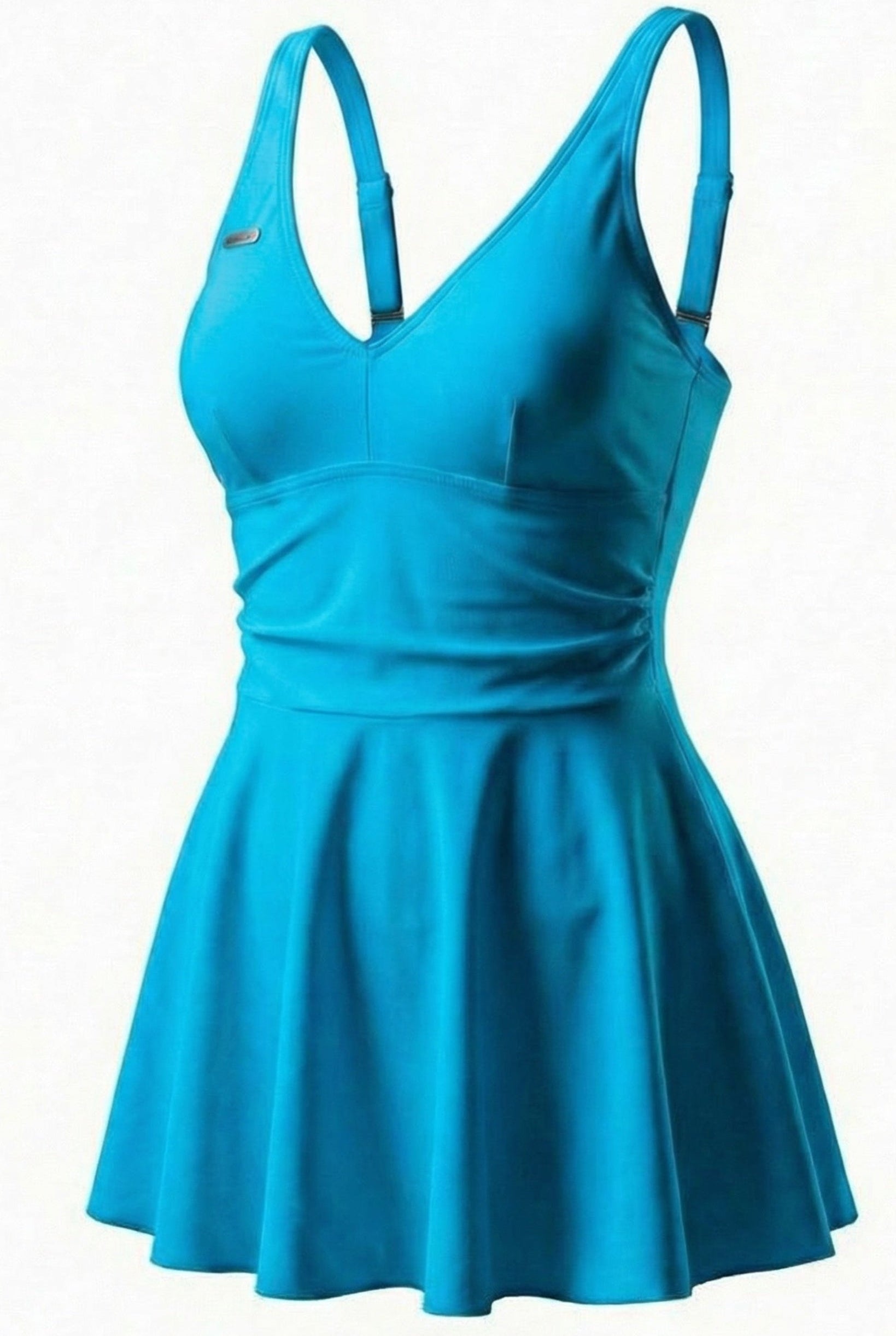 Turkis marilyn badekjole fra fjordvibes - DoUdare flytende ghost-modell av kjolen