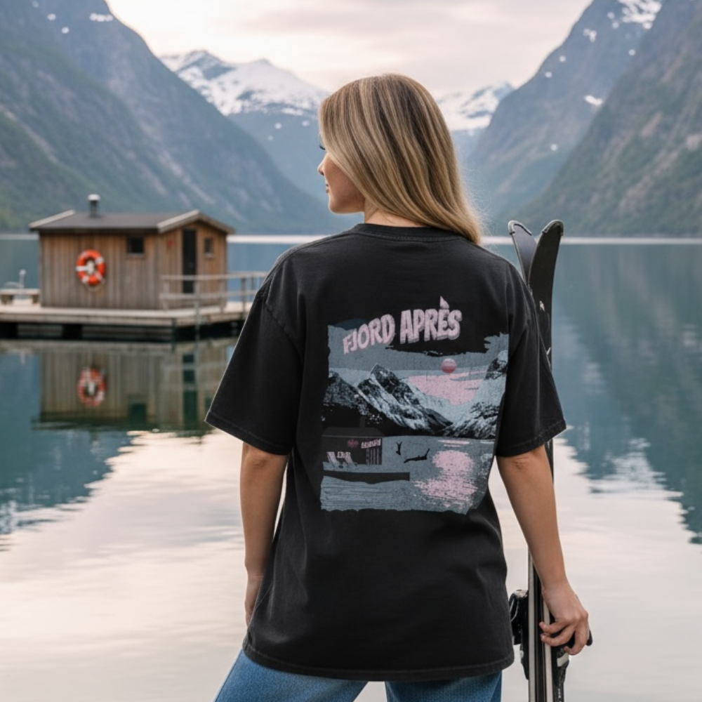 Apres Ski - Unisex washed ski tee - NYHET!