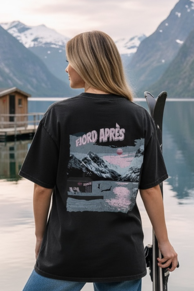 Apres Ski - Unisex washed ski tee - NYHET! - DoUdare
