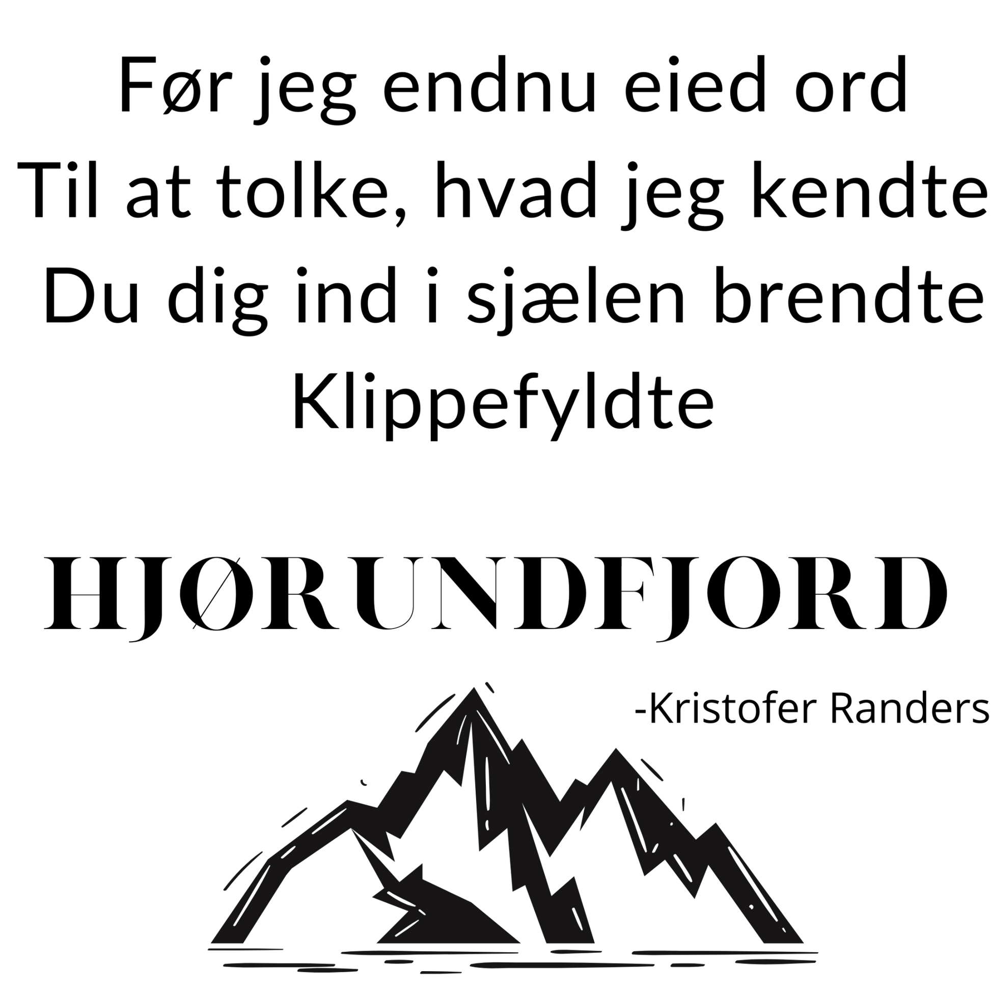 Emalje kopp med sitat fra Hjørundfjord entusiasten Randers - DoUdare