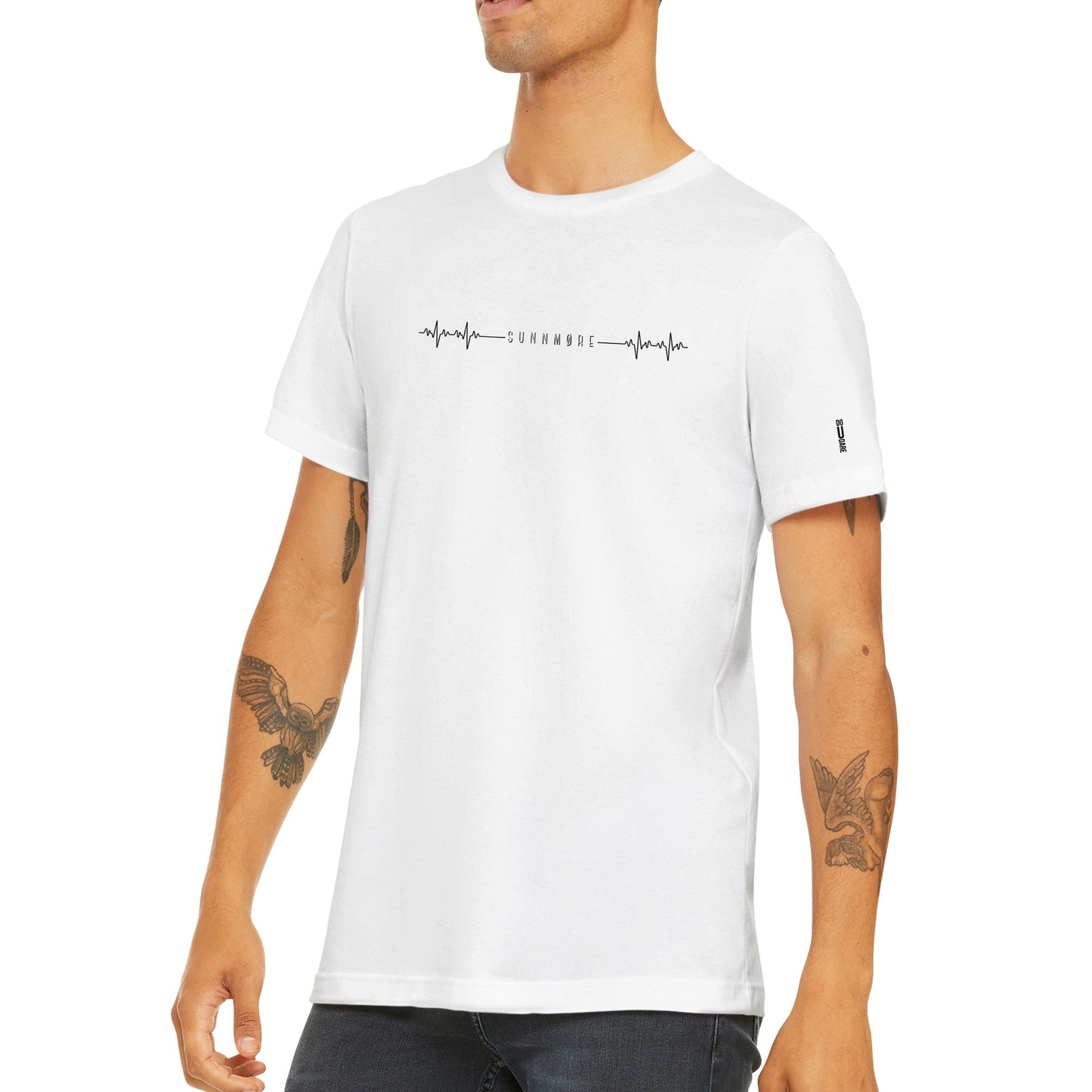 Hartbeat Unisex t-skjorte med SUNNMØRE i midten - DoUdare