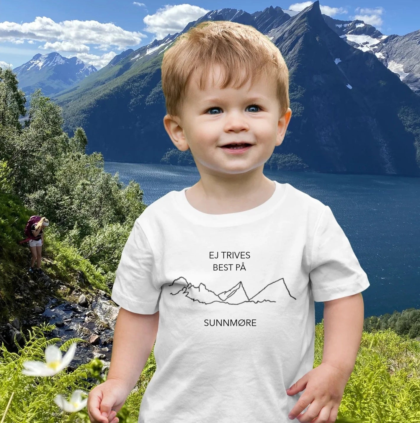 KJØP 1 - FÅ 2 ! Barne t-skjorte med motiv fra Sunnmøre og Sunnmørsalpene - DoUdare