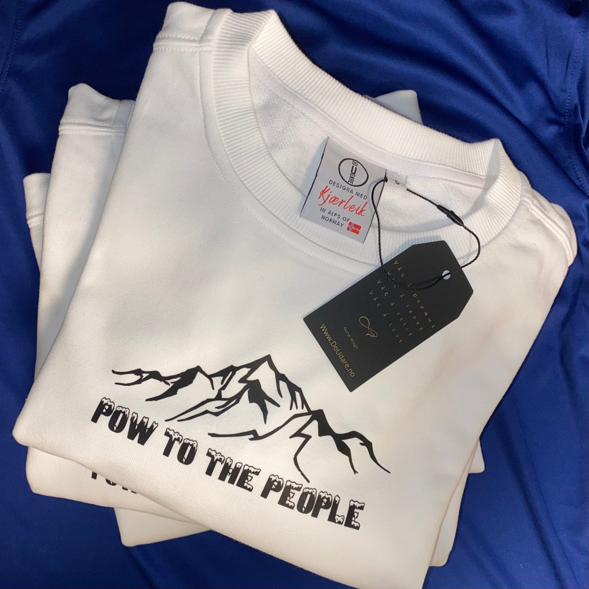 Pow to the People - Genser - Sweater med ski og snømotiv - DoUdare